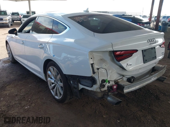2018 Audi A5 Sportback Premium with VIN WAUANCF52JA130204, listed as a IAAI auction lot 42392730 with 79,466 mi miles and . Bid and sale history available at DreamBid. Image 3.