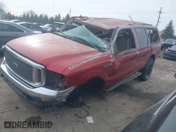 2000 Ford Excursion Special Serv с VIN 1FMNU40L9YEA38400, выставлен на аукционе IAAI как лот 41431576 с пробегом 145 826 миль миль и . История ставок и продаж доступна на DreamBid. Изображение 2.