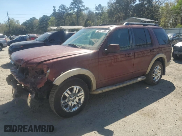 2009 Ford Explorer Eddie Bauer with VIN 1FMEU74E99UA33427, listed as a Copart auction lot 50471235 with 136,649 mi miles and Salvage title. Bid and sale history available at DreamBid. Image 1.