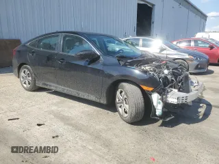2017 Honda Civic LX with VIN 2HGFC2F5XHH510364, listed as a Copart auction lot 55491735 with 83,520 mi miles and Salvage Title. Bid and sale history available at DreamBid. Image 4.