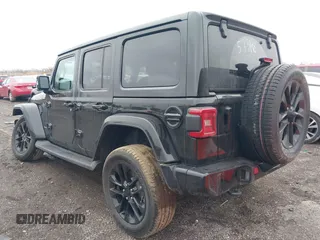 2023 Jeep Wrangler Sahara with VIN 1C4HJXEN4PW533148, listed as a IAAI auction lot 41476541 with 35,195 mi miles. Bid and sale history available at carsss.com. Image 3.