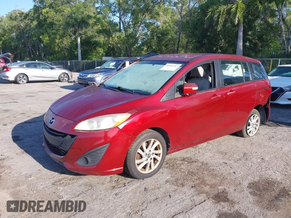 2014 Mazda Mazda5 Sport with VIN JM1CW2BLXE0163650, listed as a IAAI auction lot 42024762 with 137,314 mi miles. Bid and sale history available at carsss.com. Image 17.