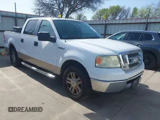 2008 Ford F-150 XL with VIN 1FTRW12W68FA77946, listed as a IAAI auction lot 41828609 with 159,432 mi miles. Bid and sale history available at carsss.com. Image 1.