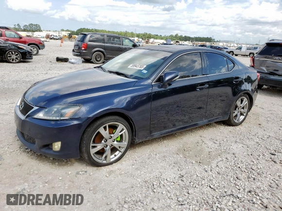 2009 Lexus IS 250 with VIN JTHBK262395095515, listed as a Copart auction lot 59943765 with 170,234 mi miles and Salvage title. Bid and sale history available at DreamBid. Image 1.
