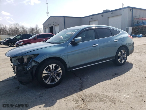2013 Honda Crosstour EX-L with VIN 5J6TF2H58DL005971, listed as a Copart auction lot 48546455 with 105,444 mi miles and Salvage Title. Bid and sale history available at carsss.com. Image 1.