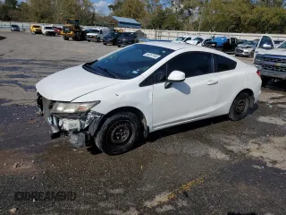 2013 Honda Civic Cpe LX with VIN 2HGFG3B59DH530857, listed as a Copart auction lot 50337445 with 190,300 mi miles and Salvage Title. Bid and sale history available at carsss.com. Image 1.
