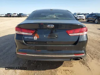 2018 Kia Optima LX with VIN 5XXGT4L39JG252381, listed as a Copart auction lot 52495335 with Not Provided miles and Salvage Title. Bid and sale history available at DreamBid. Image 6.