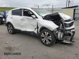 2013 Kia Sportage EX with VIN KNDPCCA29D7539463, listed as a Copart auction lot 58605095 with 143,533 mi miles and Salvage title. Bid and sale history available at DreamBid. Image 4.