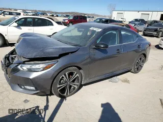 2022 Nissan Sentra SR with VIN 3N1AB8DVXNY287785, listed as a Copart auction lot 46651685 with 54,814 mi miles and Salvage Title. Bid and sale history available at carsss.com. Image 1.