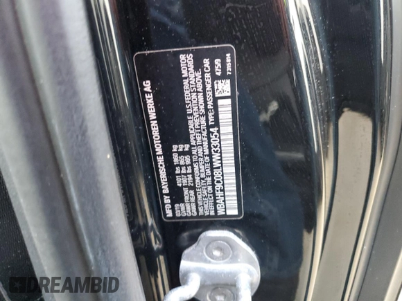 2020 BMW Z4 sDriveM40i z VIN WBAHF9C08LWW33054, wystawiony jako Copart lot #73803034 z przebiegiem Nie podano mil oraz Nie do naprawy. Historia ofert i sprzedaży dostępna na DreamBid. Obrazek 13.