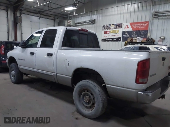 2005 Dodge 2500 SLT with VIN 3D7KS28C05G754988, listed as a IAAI auction lot 41834266 with 163,614 mi miles. Bid and sale history available at carsss.com. Image 3.