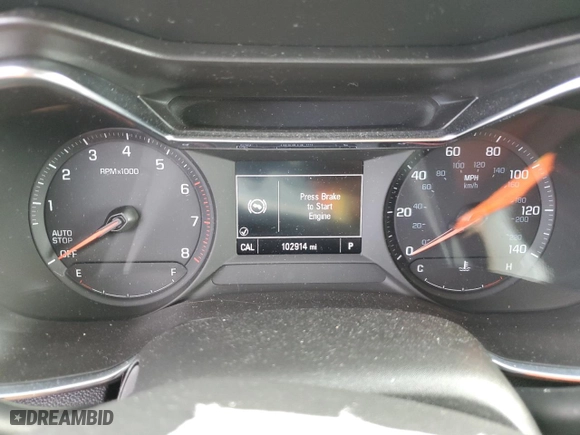 2021 Chevrolet TrailBlazer LT with VIN KL79MPSL7MB002802, listed as a Copart auction lot 87087374 with 102,914 mi miles and Salvage Title. Bid and sale history available at carsss.com. Image 9.
