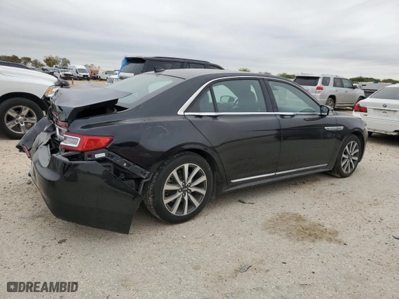 2019 Lincoln Continental Standard with VIN 1LN6L9PK1K5602565, listed as a Copart auction lot 82131704 with 55,406 mi miles and Salvage Title. Bid and sale history available at carsss.com. Image 3.