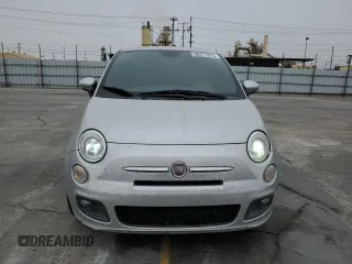 2012 FIAT 500 Sport with VIN 3C3CFFBRXCT385475, listed as a Copart auction lot 60477675 with 131,410 mi miles and Salvage title. Bid and sale history available at DreamBid. Image 5.