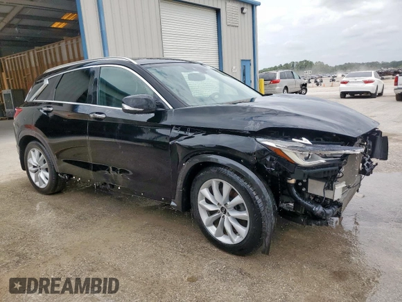 2019 Infiniti QX50 Essential with VIN 3PCAJ5M39KF115669, listed as a Copart auction lot 65276265 with 65,261 mi miles and Salvage title. Bid and sale history available at DreamBid. Image 4.
