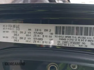2015 Ram 1500 Outdoorsman with VIN 1C6RR7LTXFS652897, listed as a IAAI auction lot 41913742 with 90,920 mi miles and . Bid and sale history available at DreamBid. Image 9.