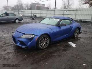 2023 Toyota GR Supra 3.0 with VIN WZ1DB0G0XPW056246, listed as a Copart auction lot 86441354 with 0 mi miles and Salvage Title. Bid and sale history available at carsss.com. Image 1.