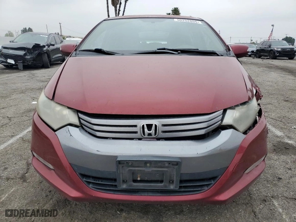 2010 Honda Insight EX with VIN JHMZE2H75AS004992, listed as a Copart auction lot 50252655 with 146,407 mi miles and Salvage Title. Bid and sale history available at carsss.com. Image 5.