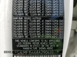 2008 Land Rover Range Rover HSE z VIN SALMF15468A290633, wystawiony jako Copart lot #60908895 z przebiegiem 144 505 mil mil oraz Czysty tytuł • Clean title. Historia ofert i sprzedaży dostępna na DreamBid. Obrazek 13.