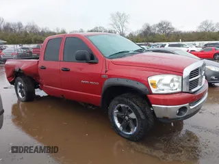2007 Dodge 1500 SLT with VIN 1D7HU182X7S191322, listed as a IAAI auction lot 41715180 with Not Provided miles. Bid and sale history available at carsss.com. Image 12.