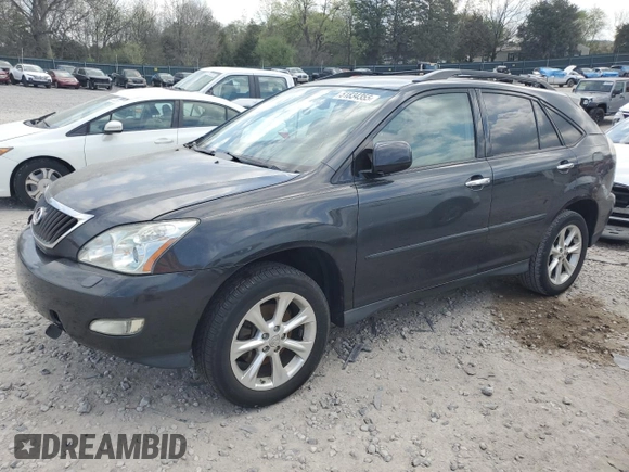 2009 Lexus RX 350 with VIN 2T2GK31U89C063647, listed as a Copart auction lot 51834355 with 212,469 mi miles and Salvage Title. Bid and sale history available at DreamBid. Image 1.