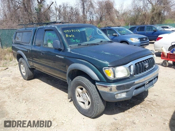 2003 Toyota Tacoma with VIN 5TEWN72N53Z185860, listed as a IAAI auction lot 41929543 with 324,407 mi miles. Bid and sale history available at carsss.com. Image 1.