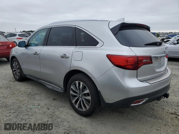 2014 Acura MDX Technology with VIN 5FRYD4H69EB036137, listed as a Copart auction lot 54386865 with 188,569 mi miles and Salvage title. Bid and sale history available at DreamBid. Image 2.
