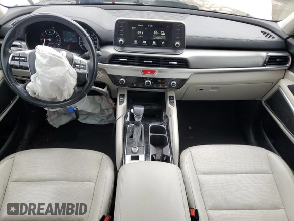 2021 Kia Telluride S with VIN 5XYP64HC1MG143543, listed as a Copart auction lot 58539705 with 90,841 mi miles and Salvage title. Bid and sale history available at DreamBid. Image 8.