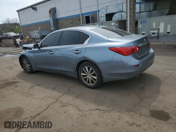 2015 Infiniti Q50 Premium with VIN JN1BV7AR6FM415683, listed as a Copart auction lot 54674435 with 167,553 mi miles and Salvage Title. Bid and sale history available at DreamBid. Image 2.