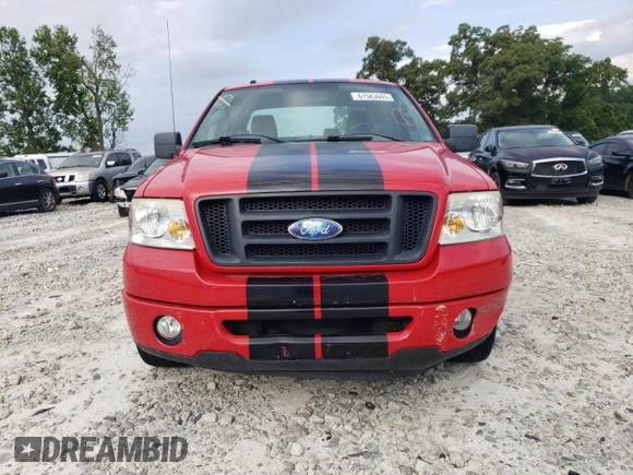 2008 Ford F-150 STX with VIN 1FTRX12W98FC24533, listed as a Copart auction lot 61583605 with 75,417 mi miles and Clean title. Bid and sale history available at DreamBid. Image 5.