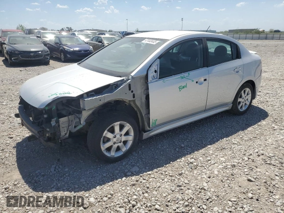 2012 Nissan Sentra S with VIN 3N1AB6APXCL671750, listed as a Copart auction lot 47440445 with 123,148 mi miles and Salvage Title. Bid and sale history available at DreamBid. Image 1.