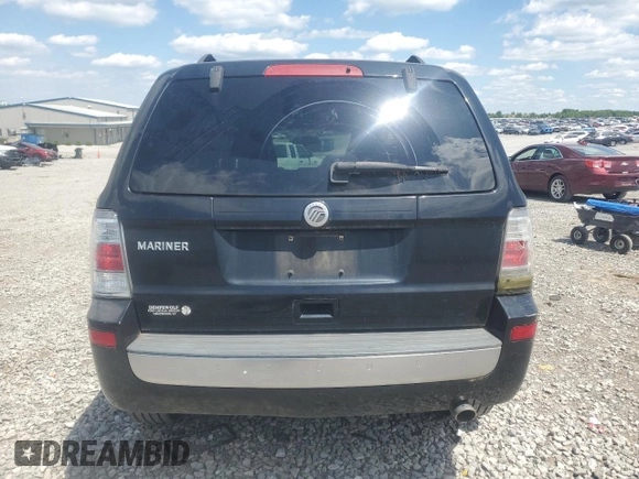 2010 Mercury Mariner with VIN 4M2CN8B76AKJ17945, listed as a Copart auction lot 58177785 with Not provided miles and Salvage title. Bid and sale history available at DreamBid. Image 6.