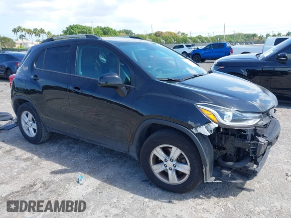 2021 Chevrolet Trax LT with VIN KL7CJLSB5MB310193, listed as a IAAI auction lot 42008721 with 178,445 mi miles. Bid and sale history available at carsss.com. Image 1.