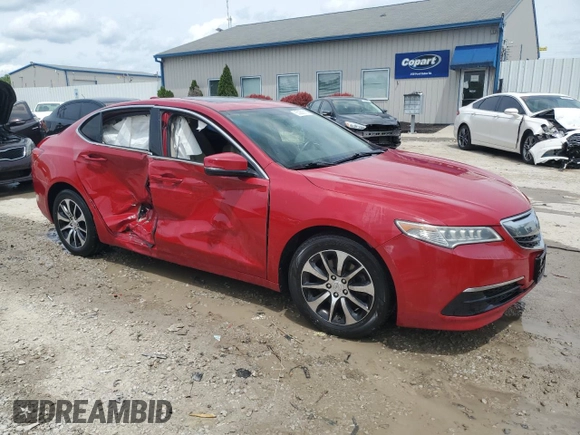 2017 Acura TLX with VIN 19UUB1F33HA004750, listed as a Copart auction lot 55268915 with 124,786 mi miles and Salvage title. Bid and sale history available at DreamBid. Image 4.