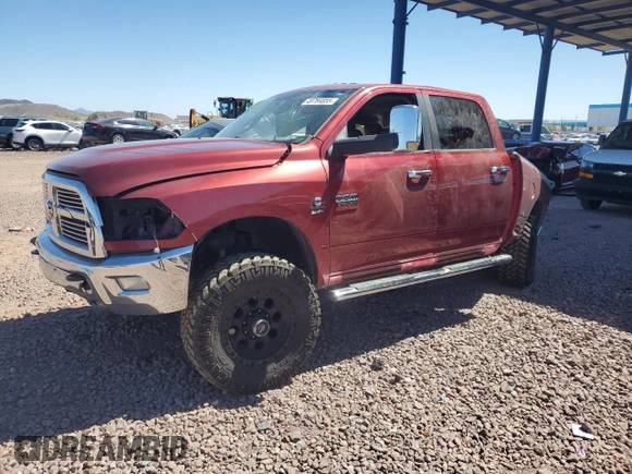 2011 Ram 2500 Laramie Longhorn with VIN 3D7UT2CL2BG550167, listed as a Copart auction lot 49784655 with 181,335 mi miles and Salvage title. Bid and sale history available at DreamBid. Image 1.
