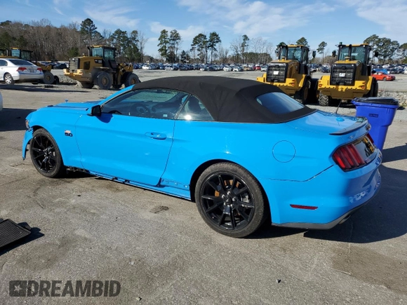 2017 Ford Mustang GT Premium with VIN 1FATP8FFXH5319509, listed as a Copart auction lot 45567855 with 43,612 mi miles and Salvage title. Bid and sale history available at DreamBid. Image 2.