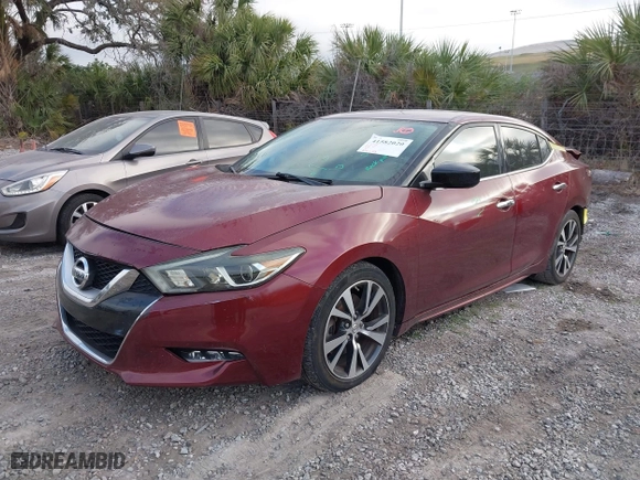 2017 Nissan Maxima SV with VIN 1N4AA6AP5HC371879, listed as a IAAI auction lot 41582020 with 216,130 mi miles. Bid and sale history available at carsss.com. Image 21.