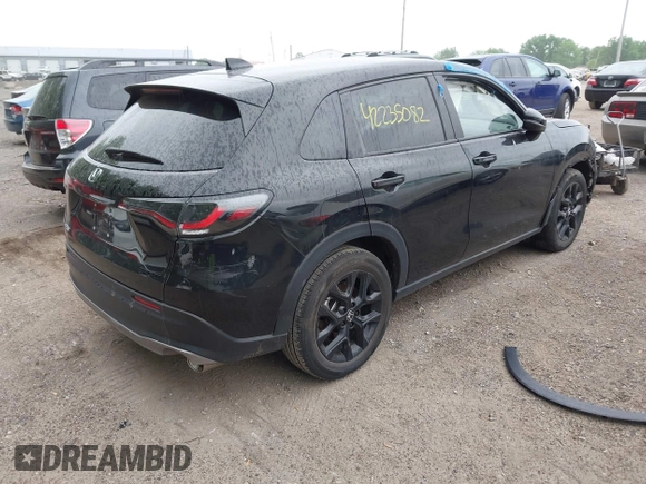 2024 Honda HR-V Sport with VIN 3CZRZ2H57RM701390, listed as a IAAI auction lot 42235082 with 10,001 mi miles and . Bid and sale history available at DreamBid. Image 4.