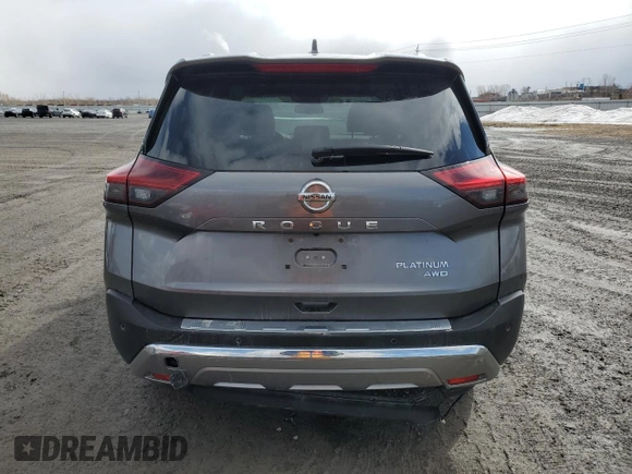 2021 Nissan Rogue Platinum with VIN JN8AT3DDXMW314983, listed as a Copart auction lot 50363505 with 88,658 mi miles and Salvage Title. Bid and sale history available at carsss.com. Image 6.