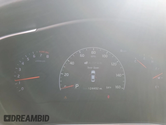 2015 Kia Cadenza Premium with VIN KNALN4D7XF5172879, listed as a Copart auction lot 76345394 with 124,492 mi miles and Salvage Title. Bid and sale history available at carsss.com. Image 9.