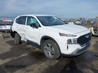 2023 Hyundai Santa Fe SE with VIN 5NMS1DAJ1PH562651, listed as a IAAI auction lot 41566367 with 34,881 mi miles. Bid and sale history available at carsss.com. Image 1.