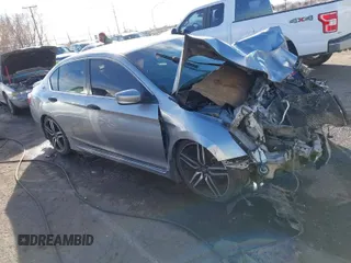 2016 Honda Accord Sport z VIN 1HGCR2F56GA217544, wystawiony jako IAAI lot #41140739 z przebiegiem Nie podano mil oraz . Historia ofert i sprzedaży dostępna na DreamBid. Obrazek 1.