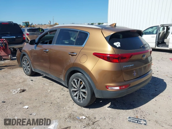 2017 Kia Sportage EX with VIN KNDPN3AC9H7074904, listed as a IAAI auction lot 42228027 with 129,067 mi miles and . Bid and sale history available at DreamBid. Image 3.