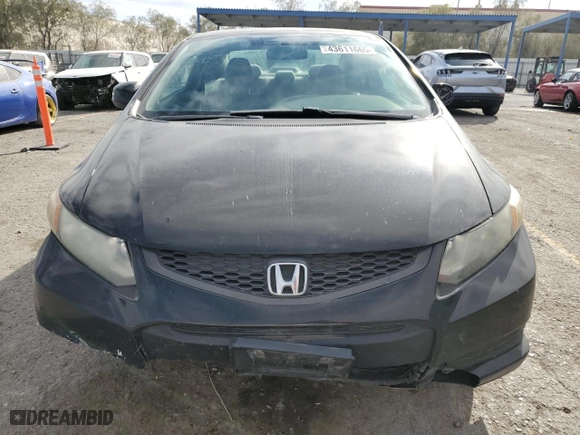 2012 Honda Civic Cpe LX with VIN 2HGFG3A56CH542707, listed as a Copart auction lot 43611665 with 76,377 mi miles and Salvage Title. Bid and sale history available at carsss.com. Image 5.