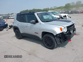 2018 Jeep Renegade Trailhawk with VIN ZACCJBCB6JPH86837, listed as a IAAI auction lot 42394914 with 17,367 mi miles and . Bid and sale history available at DreamBid. Image 1.