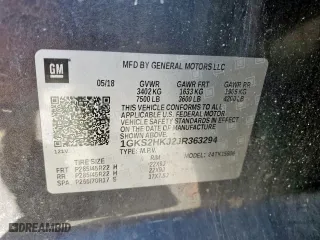2018 GMC Yukon XL Denali with VIN 1GKS2HKJ2JR363294, listed as a Copart auction lot 49929375 with 0 mi miles and Clean Title. Bid and sale history available at carsss.com. Image 14.