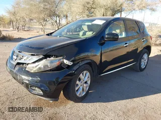 2013 Nissan Murano SL with VIN JN8AZ1MU1DW201782, listed as a IAAI auction lot 41653993 with 134,976 mi miles. Bid and sale history available at carsss.com. Image 17.