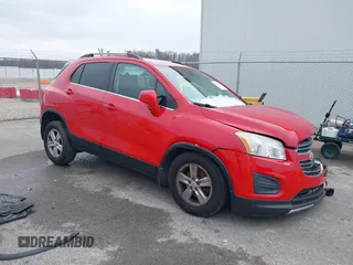 2016 Chevrolet Trax LT with VIN KL7CJPSB6GB606268, listed as a IAAI auction lot 41571773 with 141,906 mi miles. Bid and sale history available at carsss.com. Image 1.