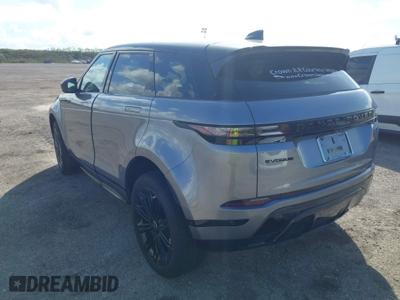 2024 Land Rover Range Rover Evoque Dynamic SE with VIN SALZL2FX2RH244514, listed as a IAAI auction lot 40668950 with 1 mi miles. Bid and sale history available at carsss.com. Image 3.