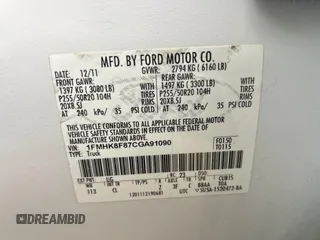 2012 Ford Explorer Limited with VIN 1FMHK8F87CGA91090, listed as a Copart auction lot 64853415 with 220,599 mi miles and Clean title. Bid and sale history available at DreamBid. Image 10.